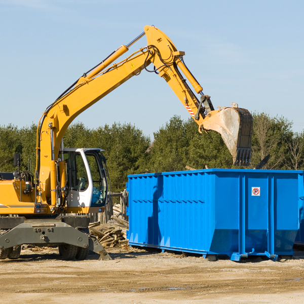 what size residential dumpster rentals are available in Huntsville